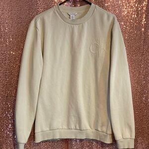 Calvin Klein Men's Light Tan Crewneck Sweater